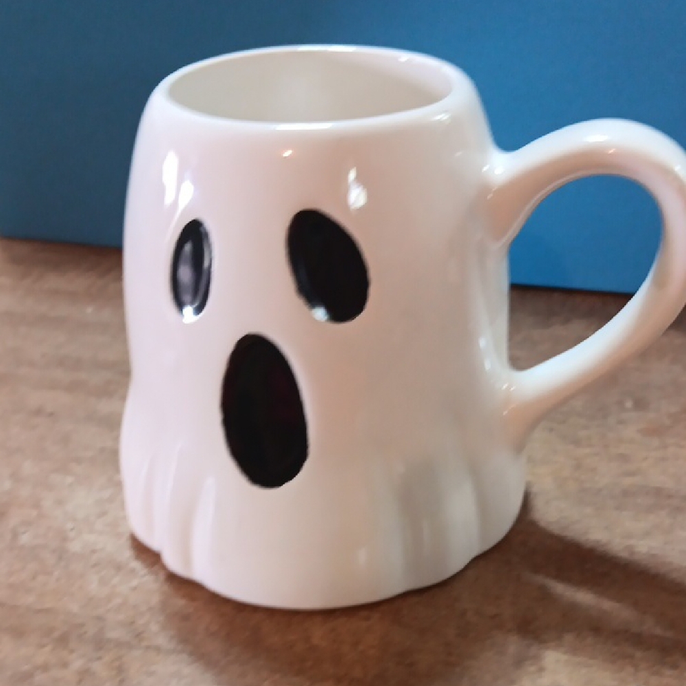 White and Black Ghost Mug for Dining - Picture 7 of 7